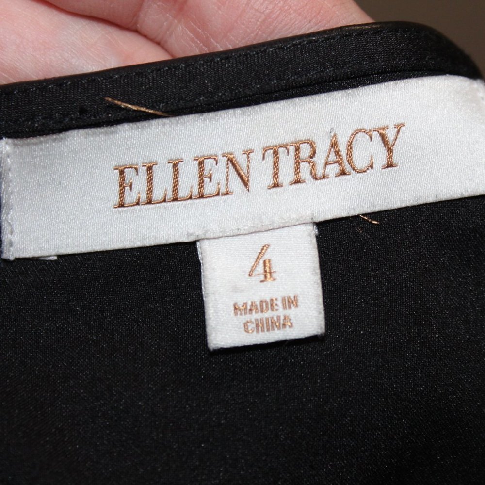 Ellen Tracy Women 4 Genuine Leather Skirt - Picture 2 of 7